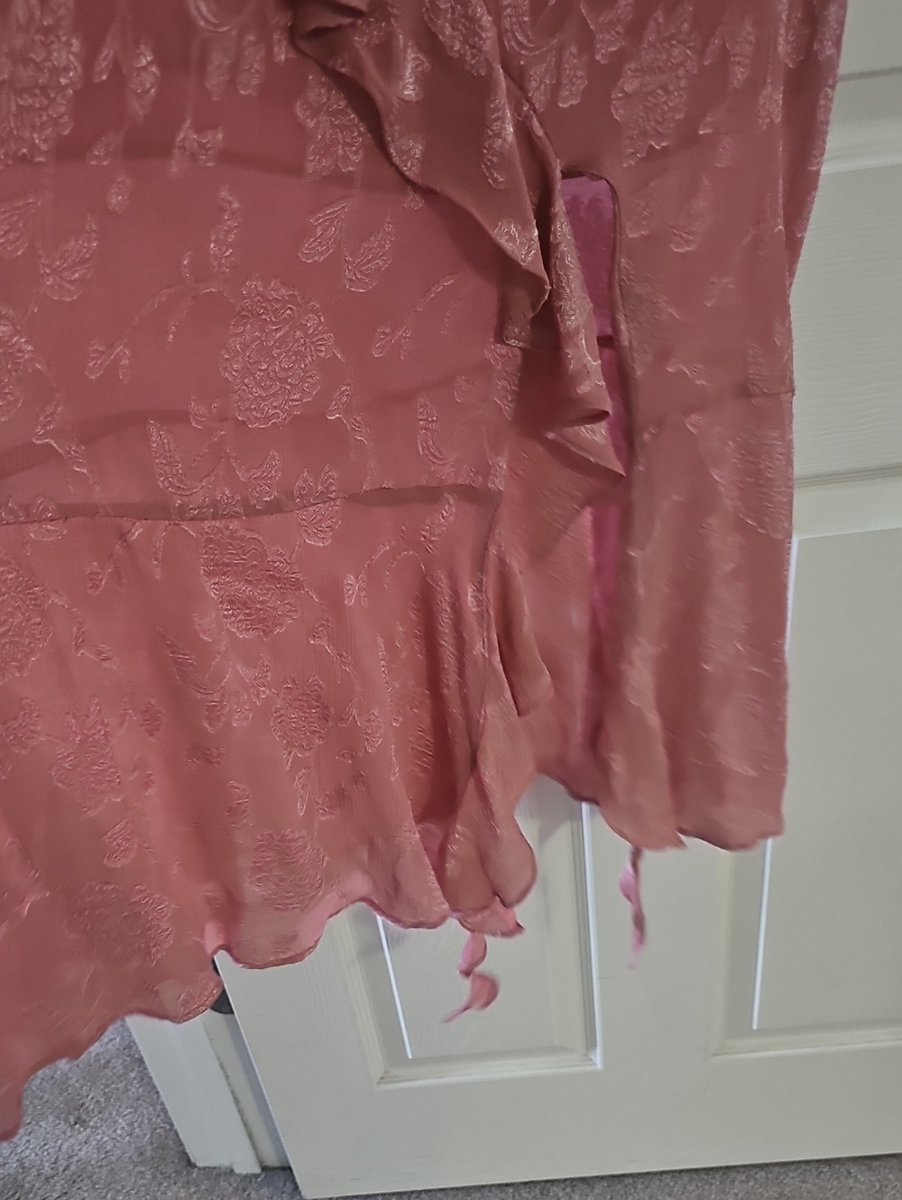 Zara Ruffle Slip Dress - Picture 7 of 11